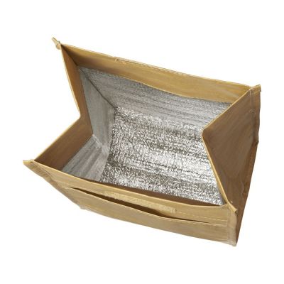 Сумка холодильник в виде бумажной, коричневый-2