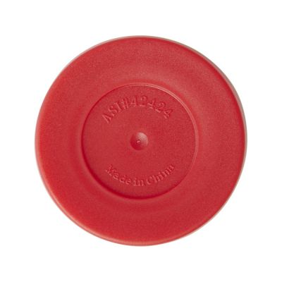 Термостакан Elwood из переработанной нержавеющей стали, 410 мл - Серебристый/Красный-4