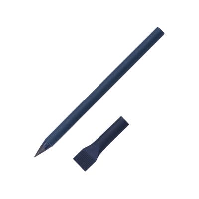 Вечный карандаш из переработанной бумаги Recycled pencil, темно-синий-0