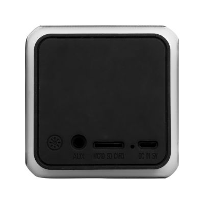 Портативная колонка Cube с подсветкой, черный-5