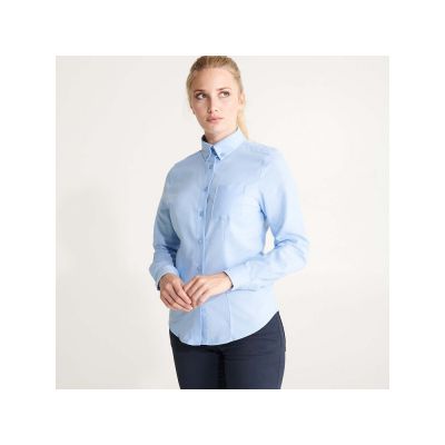 Рубашка женская Oxford, небесно-голубой-4