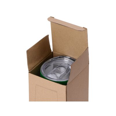 Термокружка Sense Gum, soft-touch, непротекаемая крышка, 370мл, крафтовая упаковка, зеленый-5