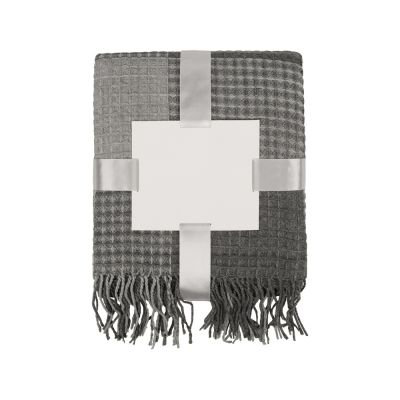 Плед акриловый Gaufre, серый-5