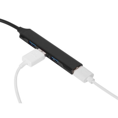 USB-хаб Link с коннектором 2-в-1 USB-C и USB-A, 2.0/3.0, черный-4