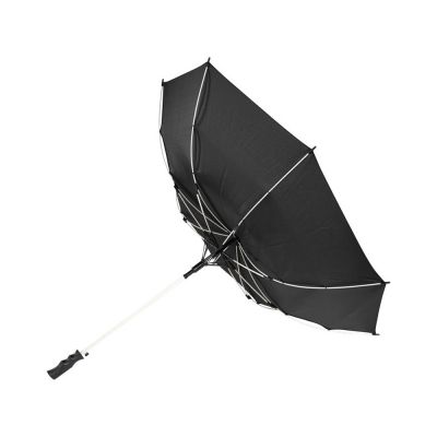 Зонт-трость Spark полуавтомат 23, черный/белый-3