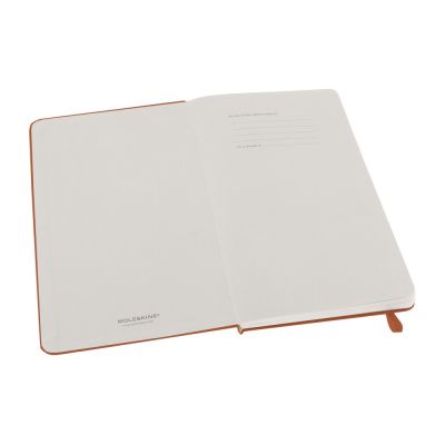 Записная книжка Moleskine Classic (в линейку) в твердой обложке, Large (13х21см), оранжевый коралл-1