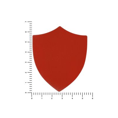 ПАТЧ ЩИТ nubuk (красный) 6,6 х 5,5 см-1