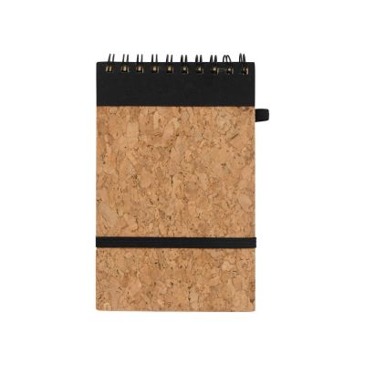 Блокнот B7 Forli с обложкой из пробки, натуральный-2