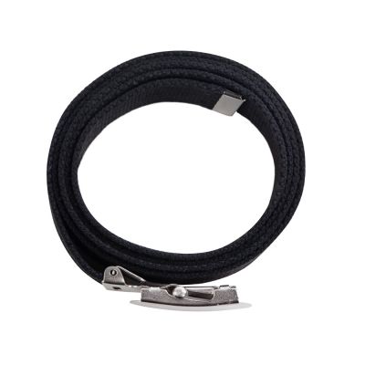 Ремень на пояс Canvas из ткани с металлической пряжкой, черный-5