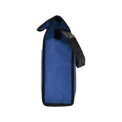 Сумка-холодильник Reviver на липучке из нетканого переработанного материала, синий-7