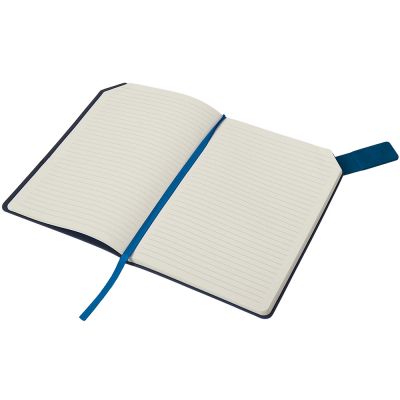 Блокнот А5 в гибкой обложке Chaplin, синий-7