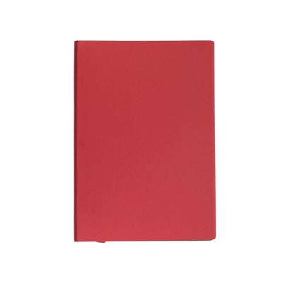 Бизнес-блокнот C1 софт-тач, гибкая обложка, 128 листов, красный-1