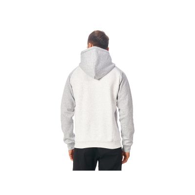 Толстовка с капюшоном Dublin мужская, серый меланж/белый меланж-2