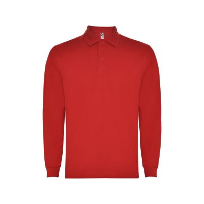 Рубашка поло Carpe мужская с длинным рукавом, красный-0