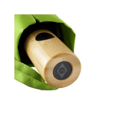 Зонт складной 5429 ÖkoBrella из бамбука, полуавтомат, лайм-11