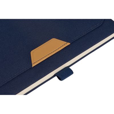 Блокнот А5 из RPET Harvey, 80 листов FSC бумага, синий-4