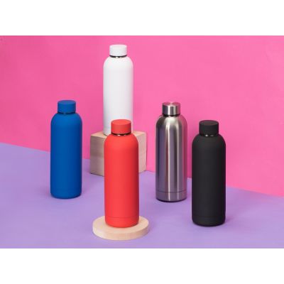 Вакуумная термобутылка Cask Waterline, 500 мл, серебристый глянцевый (P)-7