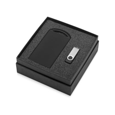 Подарочный набор Jack Nicholson с флешкой и зарядным устройством для зеркальной гравировки, серебристый-1