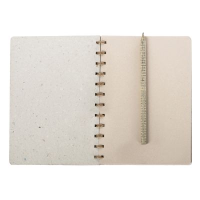 Живой блокнот А5 с бумажным карандашом и семенами цветов микс, белый-4