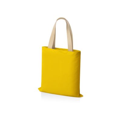 Сумка для шопинга Steady из хлопка с парусиновыми ручками, 260 г/м2, желтый-1