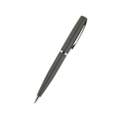 Ручка Sienna шариковая  автоматическая, серый металлический корпус soft-touch, 1.0 мм, синяя-0