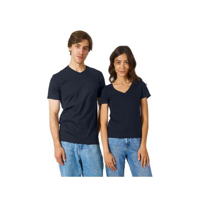 Футболка Heavy Super Club женская с V-образным вырезом, темно-синий-4