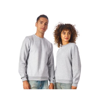 Свитшот Monaco унисекс, серый меланж-0