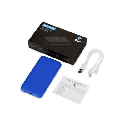 Внешний беспроводной аккумулятор с подсветкой лого Reserve X v.2, 8000 mAh, ярко-синий-4