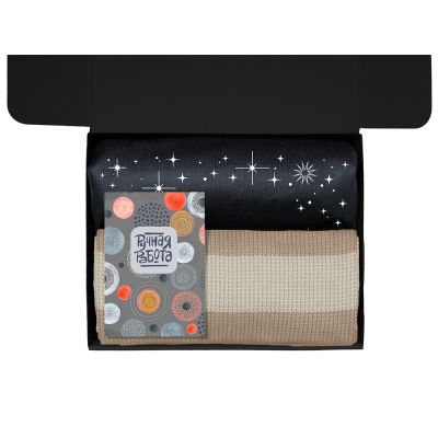 Подарочный набор Re:y. Warm с пледом, термосом и чаем-2