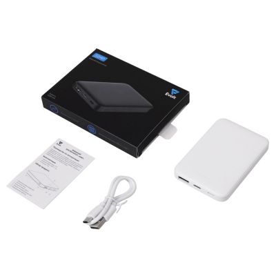 Внешний аккумулятор Simp, 5000 мАч, белый-1