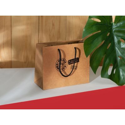 Пакет подарочный Kraft XS, 23x19x10 см-2