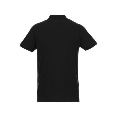 Мужское поло Beryl из переработанных органических материалов с коротким рукавом, черный-2