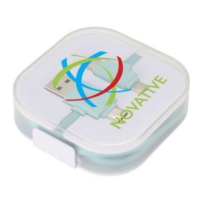 Цветной зарядный кабель, мятный-6