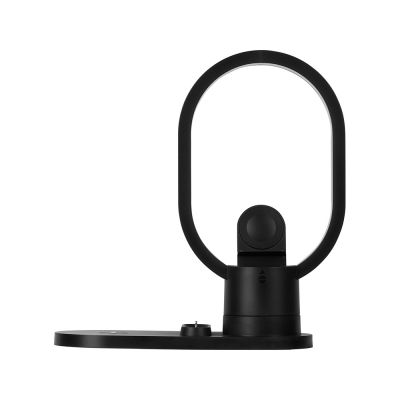 Беспроводная зарядная станция 4-в-1 Portal c лампой, 15 Вт, черный-3