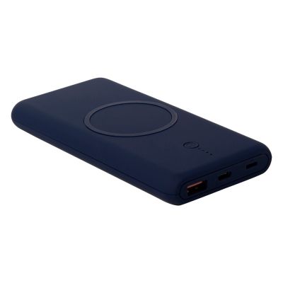 Внешний беспроводной аккумулятор c QC/PD Reload, 10000 mAh, темно-синий-3