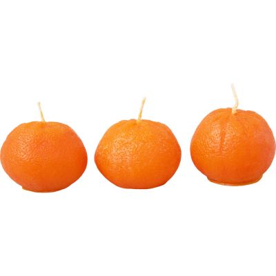 Набор свечей Мандарины в сетке, оранжевый-2