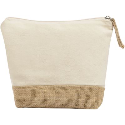 Косметичка Jute из хлопка и джута, натуральный-1