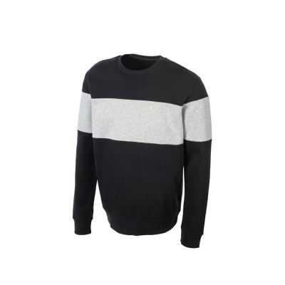 Свитшот блокинг Edinburgh, черный/серый меланж, мужской-4