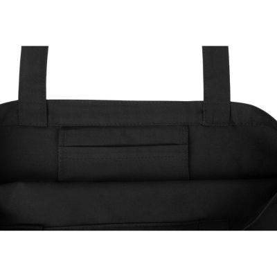 Сумка с широким дном и боками, черный-6