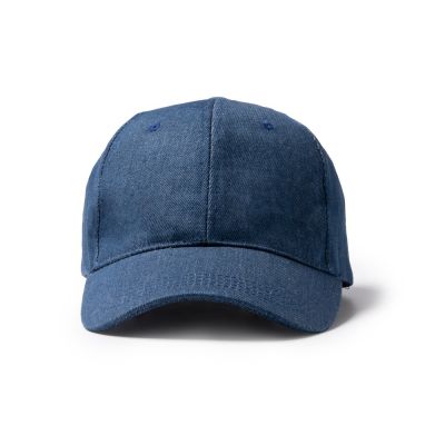 Бейсболка 6 панельная ISBUD из переработанной джинсовой ткани-4
