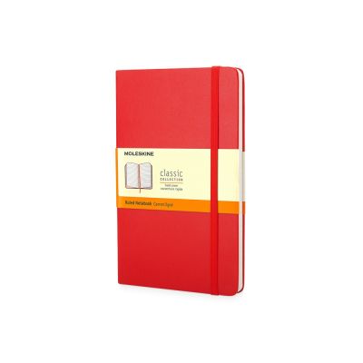 Записная книжка Moleskine Classic (в линейку) в твердой обложке, Pocket (9x14см), красный-0