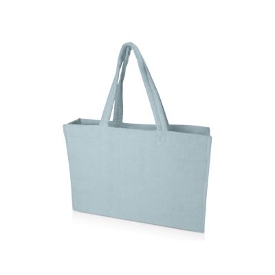 Пляжная эко-сумка Siam объемом 13 л из переработанной махровой ткани, сертифицированной GRS - Cloud Blue-0