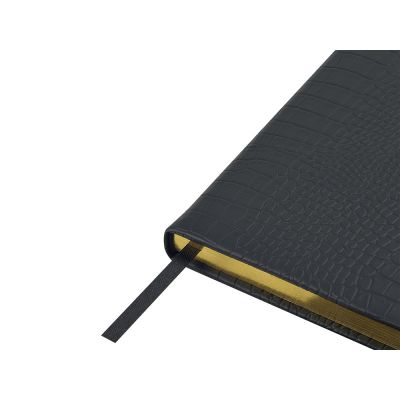 Ежедневник недатированный А5 Amazonia, черный с золотым обрезом-3