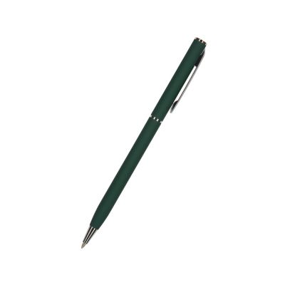Ручка шариковая автоматическая BrunoVisconti® PALERMO цвет корпуса зеленый, soft-touch, 0.7 мм-0