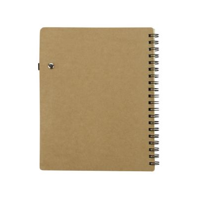 Блокнот Дейзи с ручкой, крафт/черный-5