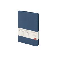 Ежедневник А5 датированный Megapolis Nappa на 2026, темно-синий