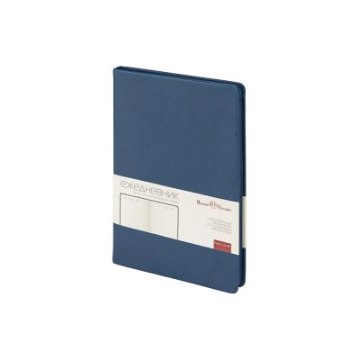 Ежедневник А5 датированный Megapolis Nappa на 2026, темно-синий-0