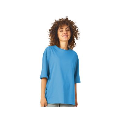 Футболка оверсайз Liyon унисекс, лазурный-2