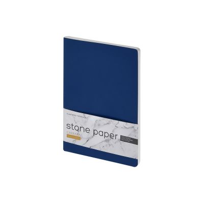 Тетрадь с каменной бумагой А5 Carrara 40 л., линейка, синий-0