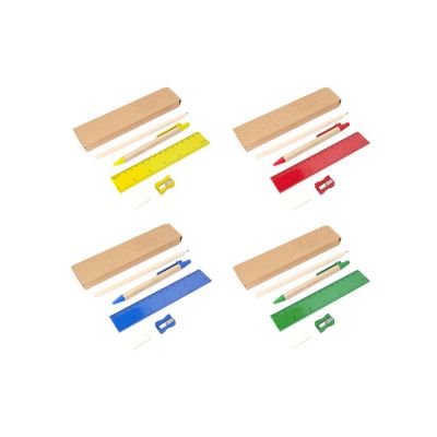 Набор канцелярский LIZANA, красный-3